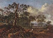 Jan Wijnants Road beside the Forest oil painting reproduction